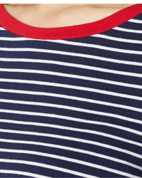 Lauren Ralph Lauren Short Sleeve Striped Crew Neck Tee