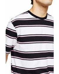 Topman Stripe Crewneck T Shirt
