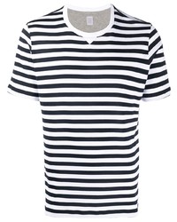 Eleventy Stripe Print T Shirt