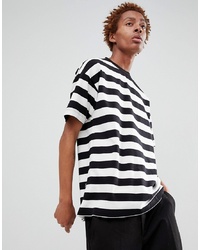 FAIRPLAY Stripe T Shirt In Black And White