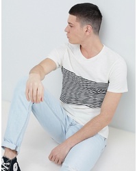 Selected Homme Stripe T Shirt In Organic Cotton
