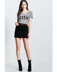 Forever 21 Striped Celfie Graphic Tee