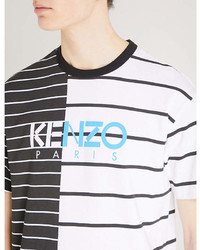 Kenzo Striped Cotton Jersey T Shirt