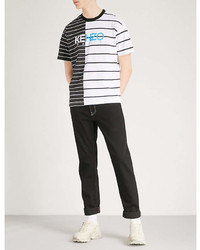 Kenzo Striped Cotton Jersey T Shirt