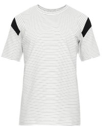 Public School Striped Cotton Jersey T Shirt