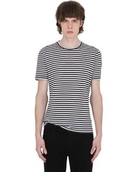 The Kooples Striped Cotton Jersey T Shirt