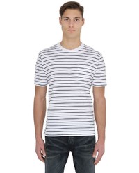 Brooks Brothers Striped Cotton Jersey T Shirt W Pocket