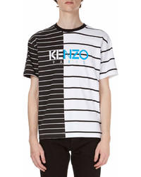Kenzo Striped Logo Short Sleeve T Shirt