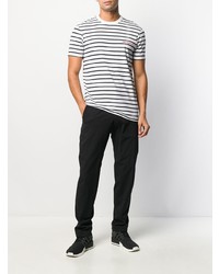 Karl Lagerfeld Striped Logo T Shirt