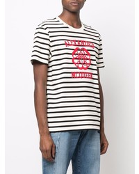 Alexander McQueen Striped Logo T Shirt
