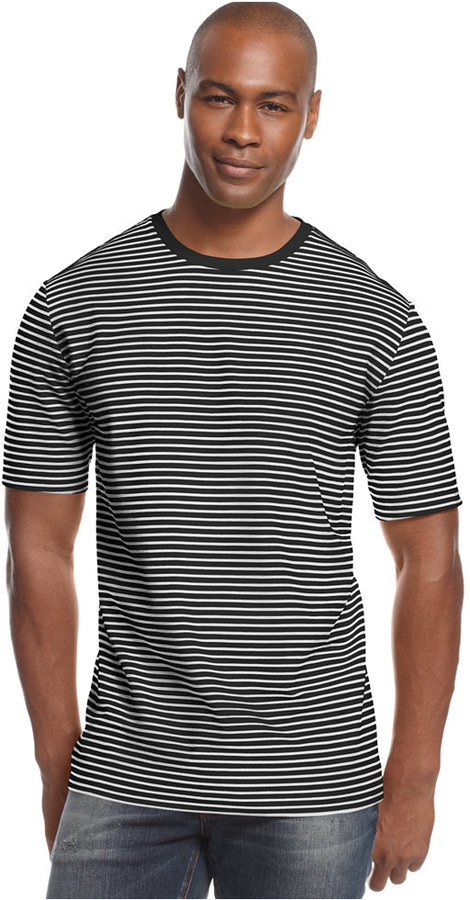 Striped Performance T Shirt
