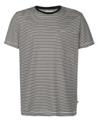 Moncler Striped Print Crew Neck T Shirt