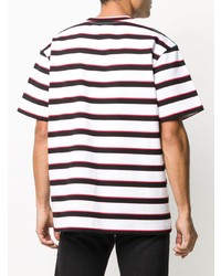 Alexander Wang Striped Print Logo T Shirt