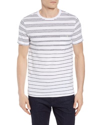 French Connection Summer Graded Stripe Pocket T Shirt