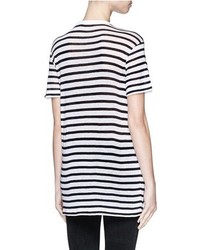 Alexander Wang T By Stripe Linen T Shirt