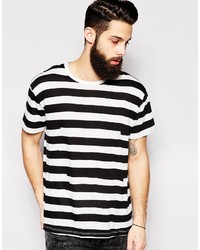 Cheap Monday T Shirt Justin Gaffa Stripe Print