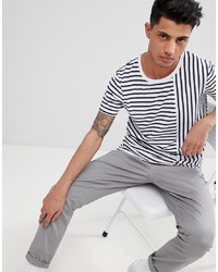 Tom Tailor T Shirt With Mixed Stripe
