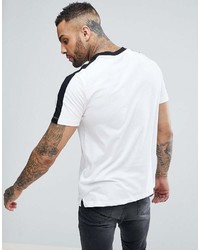 New Look T Shirt With Side Stripe In White