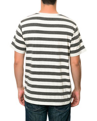 Zutoq Zake Striped T Shirt In Grey