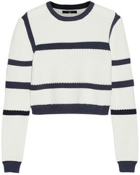 Tibi Sailor Cropped Knitted Sweater