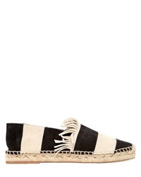 Chloé Striped Suede Fringed Espadrille