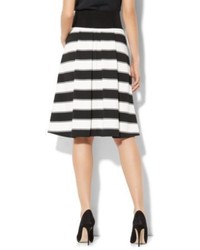 New York & Co. Overlay Full Skirt Stripe