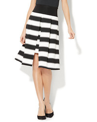 New York & Co. Overlay Full Skirt Stripe
