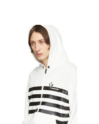 Moncler White Maglia Cardigan Hoodie
