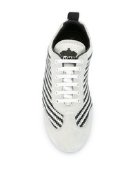 Dolce & Gabbana Striped Woven Low Top Sneakers