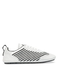 Dolce & Gabbana Striped Woven Low Top Sneakers