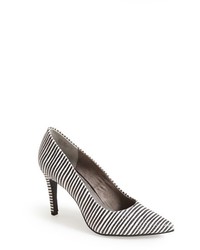 Seychelles Frequency Stripe Leather Pointy Toe Pump