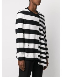 Yohji Yamamoto Asymmetric Striped T Shirt