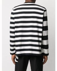 Yohji Yamamoto Asymmetric Striped T Shirt
