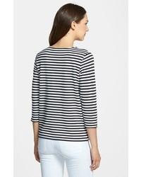 Nordstrom Collection Bianca Stripe Jersey Tee