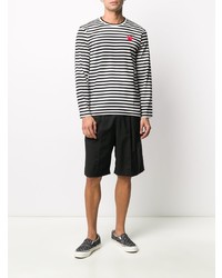 Comme Des Garcons Play Comme Des Garons Play Striped Long Sleeve Top