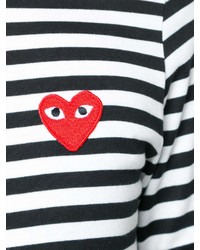 Comme des Garcons Comme Des Garons Play Striped Long Sleeved T Shirt