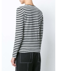 Comme des Garcons Comme Des Garons Play Striped Long Sleeved T Shirt