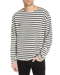 The Kooples Destroyed Long Sleeve T Shirt