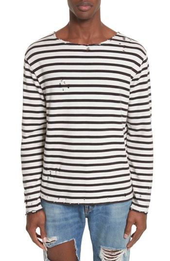 R13 Distressed Stripe Long Sleeve T Shirt 275 Nordstrom