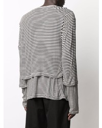 Sunnei Layered Striped Long Sleeve T Shirt