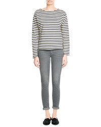 MiH Jeans M I H Striped Cotton Longsleeve Shirt