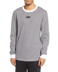 Vans Microstripe Embroidered Long Sleeve T Shirt