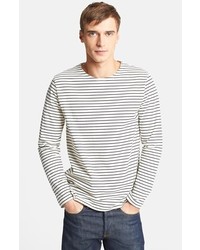 A.P.C. Stripe Cotton Crewneck T Shirt