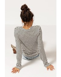 Anine Bing Striped Ls T Shirt