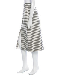 Alice + Olivia Striped Midi Skirt
