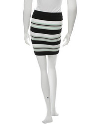 Ronny Kobo Striped Mini Skirt