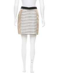 Derek Lam Striped Mini Skirt