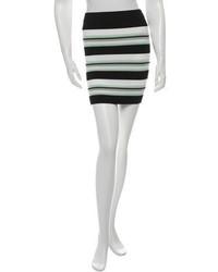 Ronny Kobo Striped Mini Skirt