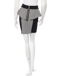 Torn By Ronny Kobo Striped Pencil Mini Skirt W Tags