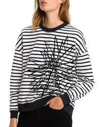 Tommy Hilfiger Floral Striped Sweatshirt